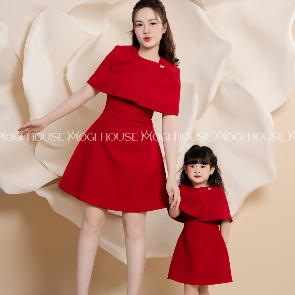 Đầm đôi mẹ và bé gái - ELLIE DRESS - Đầm váy Maxi dáng cao thanh lịch, nhẹ nhàng cho mẹ và bé đi dạo