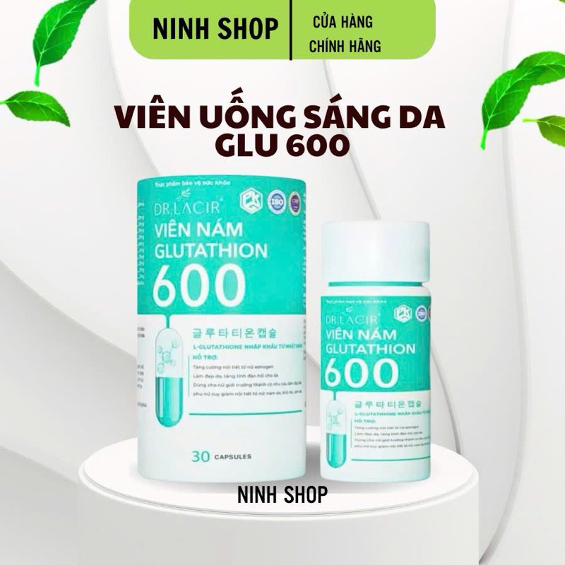 [CHÍNH HÃNG] VIÊN Dr Lacir UỐNG TRẮNG DA NGỪA NÁM GLUTATHIONE 600 DR LACIR