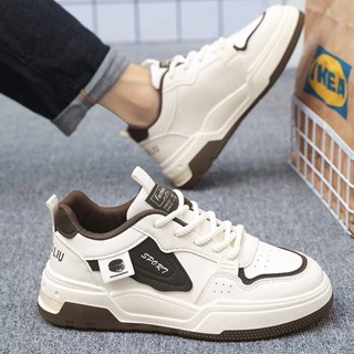  Giày Sneaker QM2 FASHION-AB01 Nam Chất Liệu Da PU Đế Cao Su Tổng Hợp Chống Trơn Trượt - Shoes Đế Bằng 