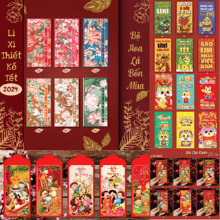 Bao lì xì tết 2025 [ Combo 50 bao ] lì xì tết, lì xì hoa lá 2025 đẹp giá rẻ được chọn mẫu