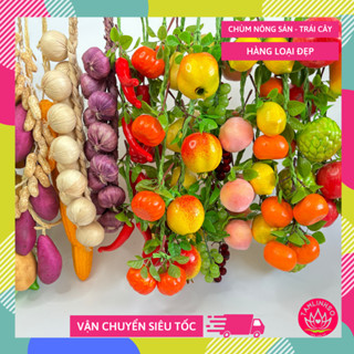 Chùm dây Nông Sản Rau Củ & Trái Cây giả trang trí LOẠI XỊN ĐẸP như thật - Nhiều loại