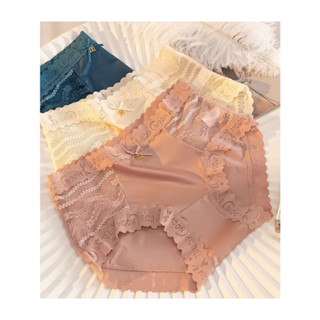 COMBO 10 Quần Lót Nữ Đúc Su Lụa Băng , Quần Chip Nữ Siêu Nhẹ Phối Viền Ren  Sexy Cực Hot 688