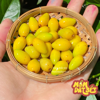Quả xoài chín mini cho nhà búp bê từ đất sét tỉ lệ 1/6