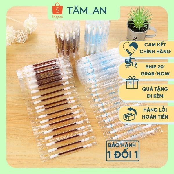 Hộp 50 que tăm bông iot, tăm bông cồn khử trùng y tế dùng 1 lần, vệ sinh vết thương an toàn, tiện lợ