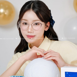 Kính giả cận, Gọng kính cận nữ mắt mèo hợp kim cao cấp không gỉ 5740 Jolie eyewear