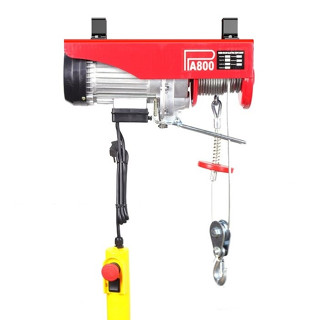 Tời điện 220v, Máy tời treo PA800 tải trọng 800kg cáp dài 30 mét 2 móc - lõi đồng