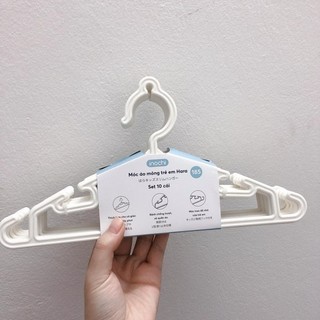 Set 10 Móc áo trẻ em Inochi (MA185) Móc quần áo, Móc nhựa Thích hợp cho cả giàn phơi và dây phơi