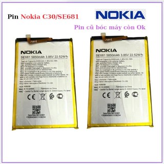 Pin Nokia C30/SE681, (Pin Zin bóc máy)