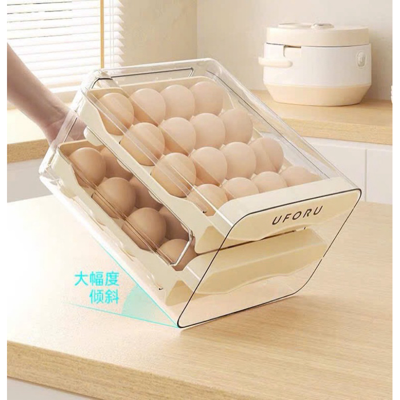 Khay đựng trứng 2 tầng KDA