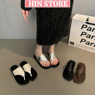 Dép tông nữ đế bệt xỏ ngón da mềm hottrend, dép kẹp nữ đi biển sang chảnh phong cách Hàn Quốc MS23