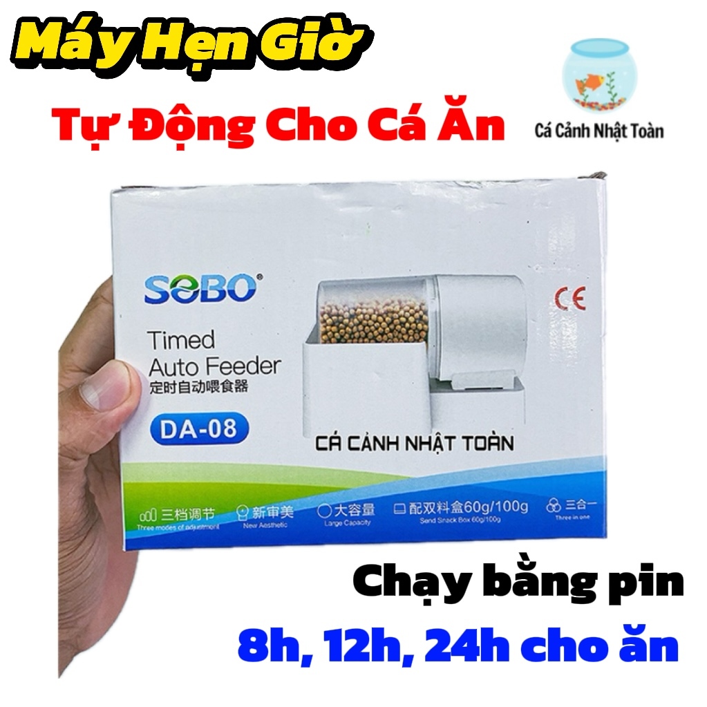 MÁY CHO CÁ ĂN HẸN GIỜ TỰ ĐỘNG SOBO DA 08