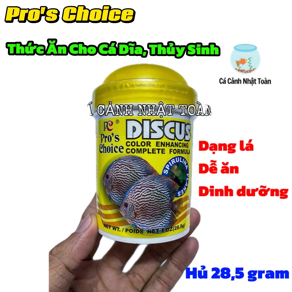 THỨC ĂN CHO CÁ DĨA DISCUS PRO CHOICE DẠNG LÁ 30G