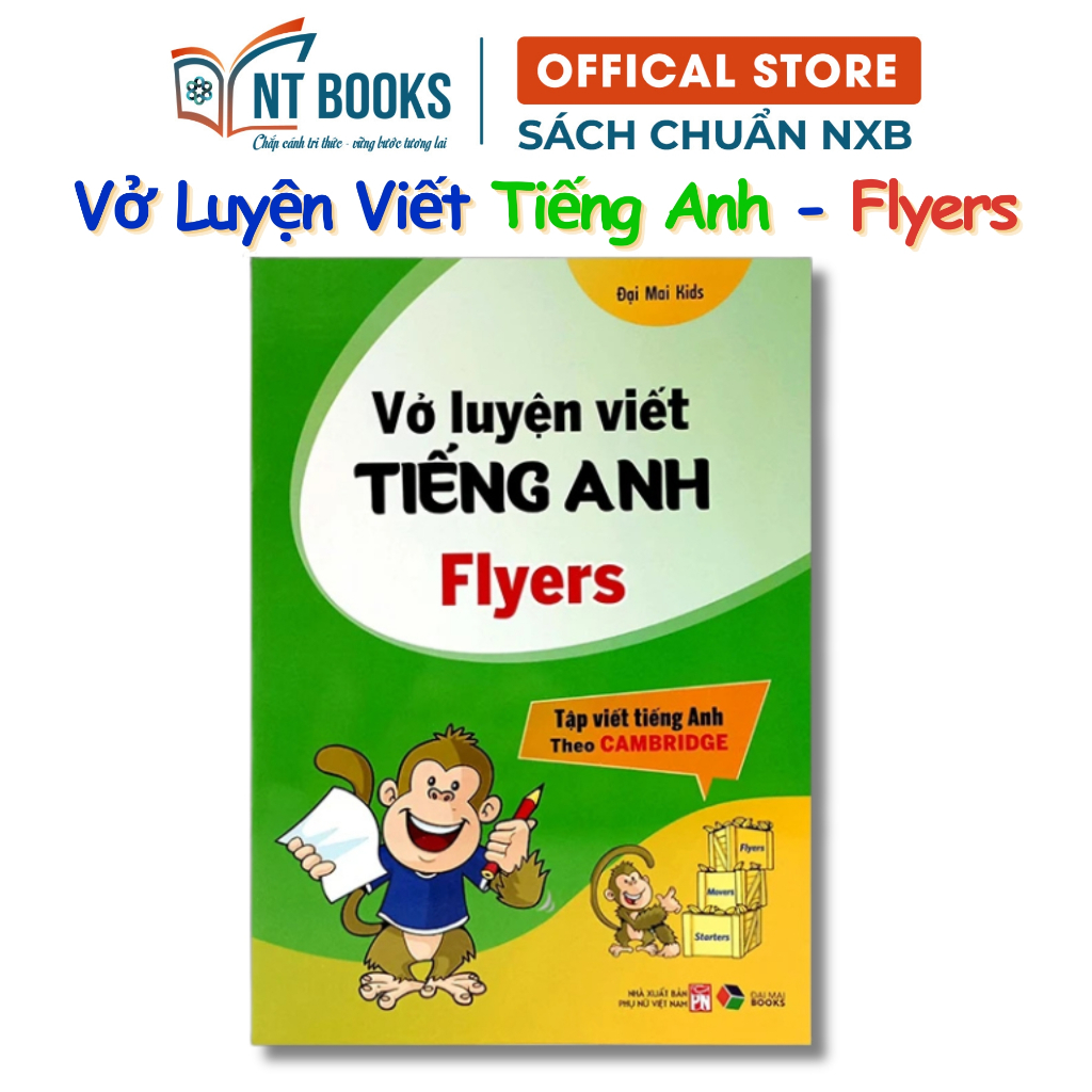 Sách - Vở Luyện Viết Tiếng Anh Flyers (Tập Viết Tiếng Anh Theo Cambridge) - DM