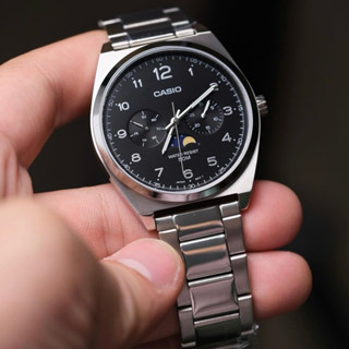 Đồng hồ Nam CASIO MTP M300D Moonphase cổ điển -Chống nước 50m bảo hành 12 tháng