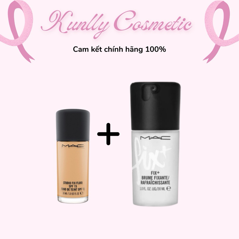 Set kem nền + xịt Make up Mac [ ĐỦ BILL ]