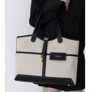 Túi xách nữ PARAMI Lava Bag canvas chống nước – Form đứng sang trọng – Công sở, đựng laptop 14 inch