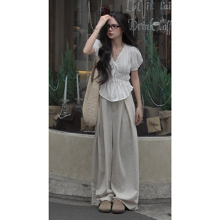 [SMOR.VN] Quần linen ống rộng THAIMAI