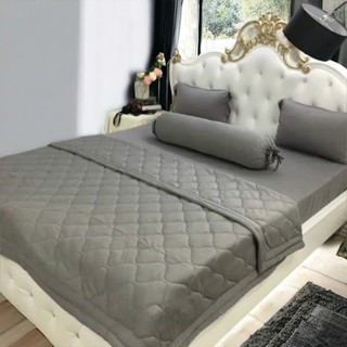 🧧ĐỦ SIZE🧧 Trọn Bộ 5 Món Thun Hàn Quốc Gồm Chăn Chần Bông Bền Đẹp Giá Rẻ, Nằm Thoáng Mát _ Chăn Ga Sỉ