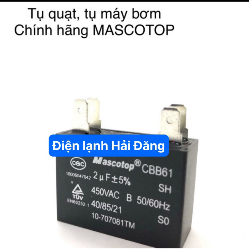 Tụ quạt 2uF LOẠI TỐT