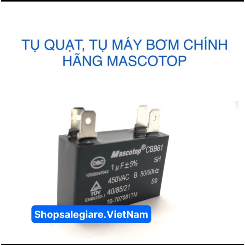 Tụ quạt 1uF LOẠI TỐT