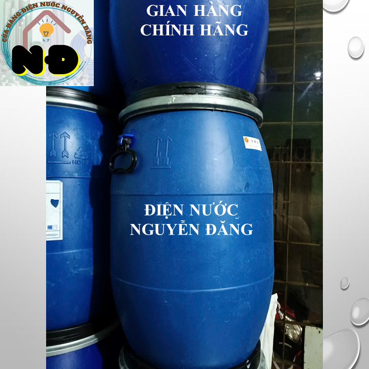 [Hỏa Tốc] Thùng phi nhựa cũ 60l, thùng phuy xanh cũ 60L, thùng đựng nước cũ 60L,... (mới 95%)