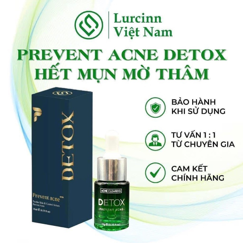  SERUM PREVENT ACNE 10ML- LURCINN TIÊU DIỆT TẤT CẢ  CÁC LOẠI MỤN 