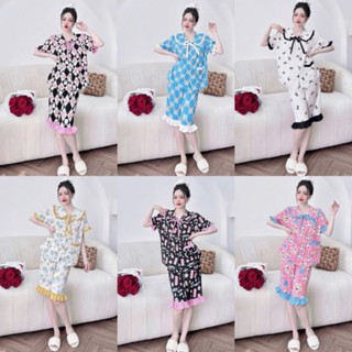 [Hàng Mới Về] Đồ Bộ Ngủ Nữ Pyjama Lửng BigSize Cổ Sen Tiểu Thư 40-100kg Chất Lụa Nhật Cao Cấp Giá Rẻ Mềm Mịn