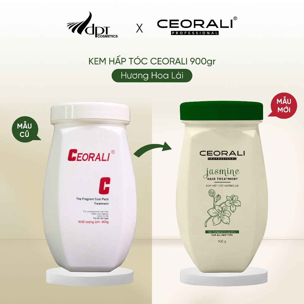 Kem ủ tóc, hấp tóc phục hồi hư tổn Ceorali hương thơm quyến rũ, sang trọng 900g