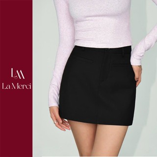  LA MERCI - CV02-CHÂN VÁY CHỮ A  KHÔNG KÈM THẮT LƯNG 3 LỚP CÓ QUẦN BẢO HỘ PHONG CÁCH HÀN QUỐC 