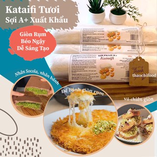 Sợi Kataifi nguyên liệu làm Socola Dubai siêu chất, làm vỏ bánh giòn, vỏ chiên giòn tiện lợi 250gr