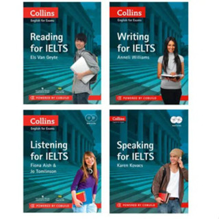 Sách - Collins English For IELTS Reading, Writing, Listening, Speaking ( Lẻ, bộ, kèm file nghe)