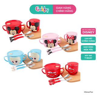  Bộ Đồ Dùng Ăn Dặm 4 Món Oasis Park Tô Ly Muỗng Nĩa Cho Bé Hình Nhân Vật Hoạt Hình Disney 