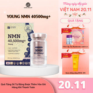  Viên uống Hàn Quốc PREMIUM YOUNG NMN 40500mg giúp trẻ hóa làn da căng bóng hồng hào Hộp 90 viên 