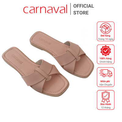 Dép Quai Ngang Nữ Đan Chéo Thời Trang Carnaval  Phong Cách Trẻ Trung, Phù Hợp Đi Làm, Dạo Phố - VS48
