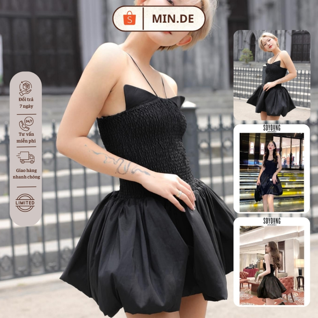 Đầm Ngắn Cúp Ngực Dáng Xòe SO YOUNG - SOYOUNG-15