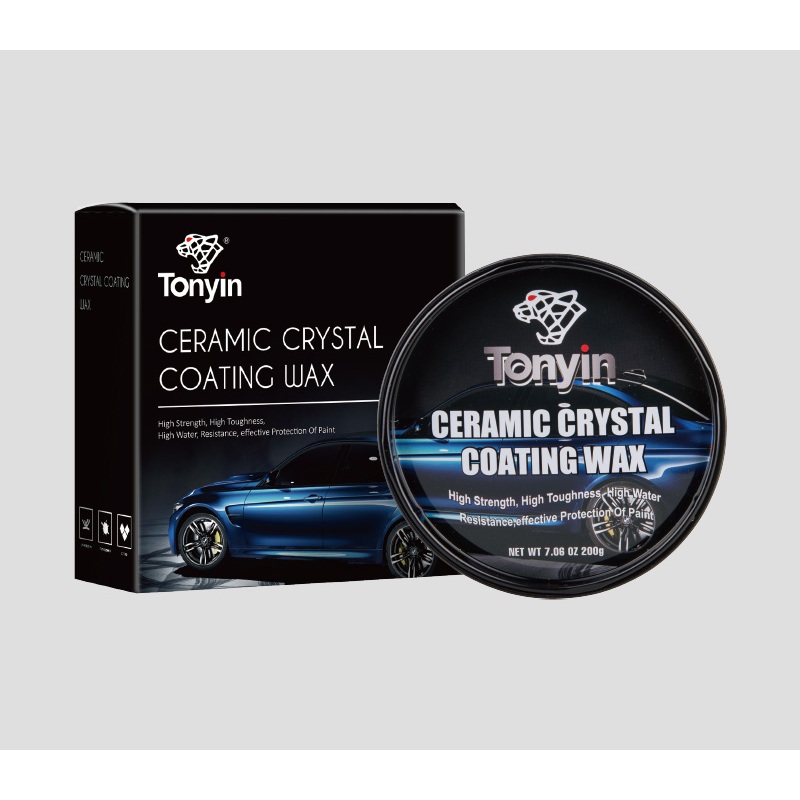 Sáp phủ Ceramic màu trắng Tonyin CERAMIC COATING WAX 200g + Tặng khăn wax Microfiber