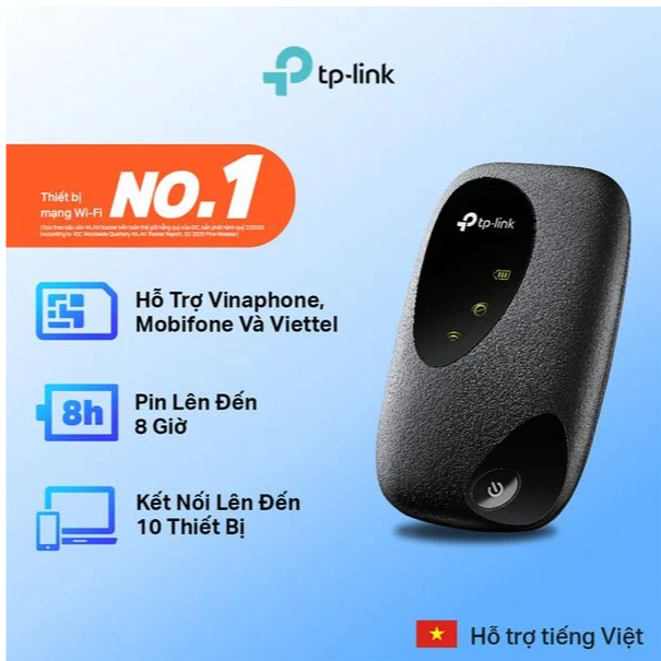 Bộ Phát Wifi 4G TP-Link M7000 Tốc Độ 150Mbps