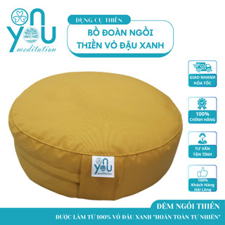 [Đệm ngồi thiền] Bồ Đoàn Ngồi Thiền Vỏ Đậu Xanh Hỗ Trợ Cột Sống - Vải kaki - OnYou Meditation