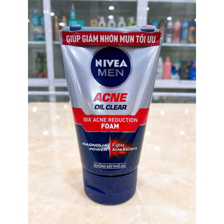 Sữa Rửa Mặt Nam Nivea Men giảm nhờn ngừa mụn tối ưu