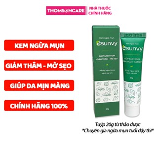 Kem bôi ngừa mụn cám, trứng cá Esunvy từ thảo dược tuýp 20g ngừa thâm sẹo
