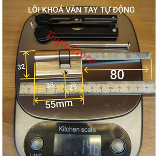  Lõi Khoá Cửa Tay Gạt Điện Tử  Khoá Vân Tay Chất Liệu Đồng Cao Cấp   Loại Chìa Phay   Bảo Hành 1 Năm 