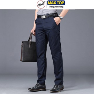 Quần KaKi Công Sở MAXTOP, Quần Nam Kaki Co Giãn, Mềm, Mịn, Đẹp, Không Nhăn ( Có Cả Big Size )
