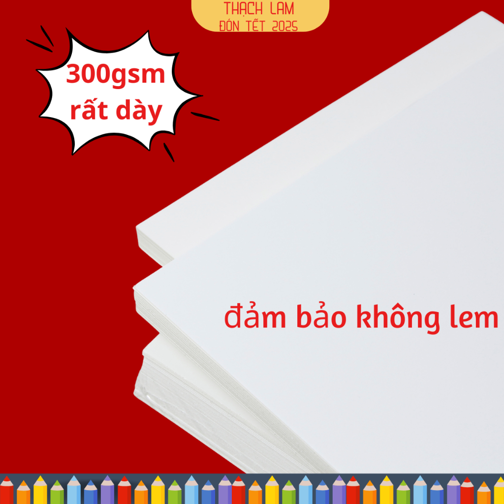 Giấy tráng phủ Ivory 300gsm, Coucher 300gsm rất dày đảm bảo không bị lem
