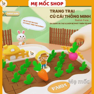 Bộ Nhổ Cà Rốt Cho Bé, Đồ Chơi Nông Trại Cà Rốt Cho Bé Phân Biệt Màu Sắc Ghi Nhớ Montessori Memocshop Làm Quà Tặng Cho Bé