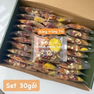  Set 30 Gói Trà Thảo Mộc Đông Trùng 7 Vị Cải Thiện Sức Khỏe Chống Lão Hóa Đẹp Da Ngủ Ngon - Olala Beauty 