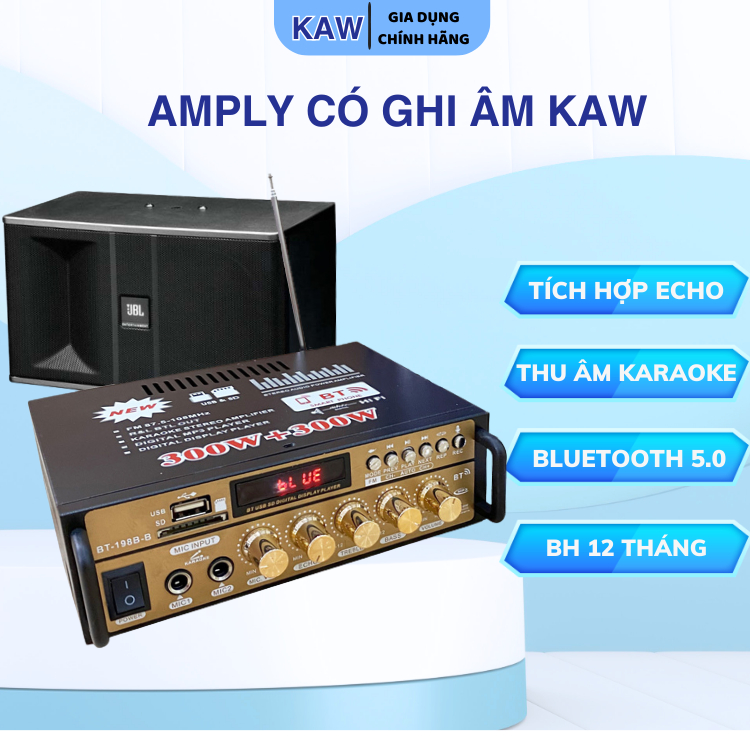 Ampli Mini Loa Amly Bluetooth KAW KL-800