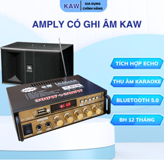  Ampli Mini Loa Amly Bluetooth KAW KL-800 30W Hát Karaoke Gia Đình Xe Ô Tô 