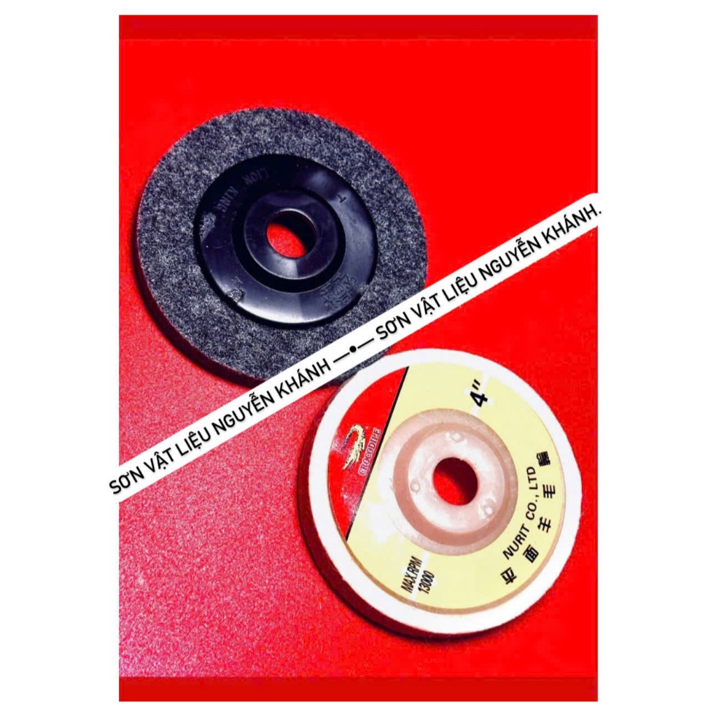 Nỉ đánh bóng  ( xám , trắng) 100mm