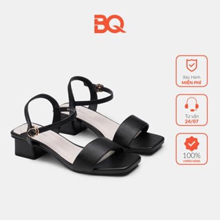 Giày sandal cao gót nữ 4 phân quai ngang basic nữ tính Gi BQ49