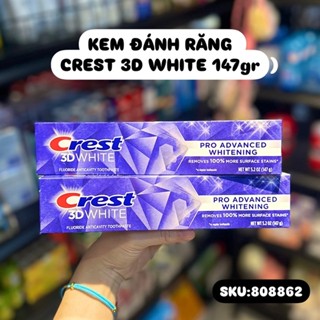 [ MẪU MỚI NHẤT] Kem đánh răng Crest 3D White Advance Whitening 147g / 1 tuýp